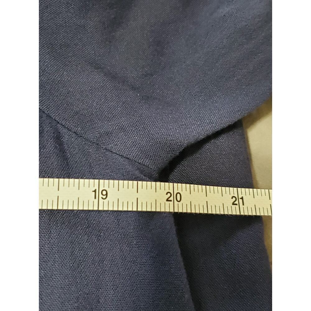Bella Ella Women’s Navy Embroidered Midi Dress Size L Rayon Blend Boho Peasant - Picture 4 of 14